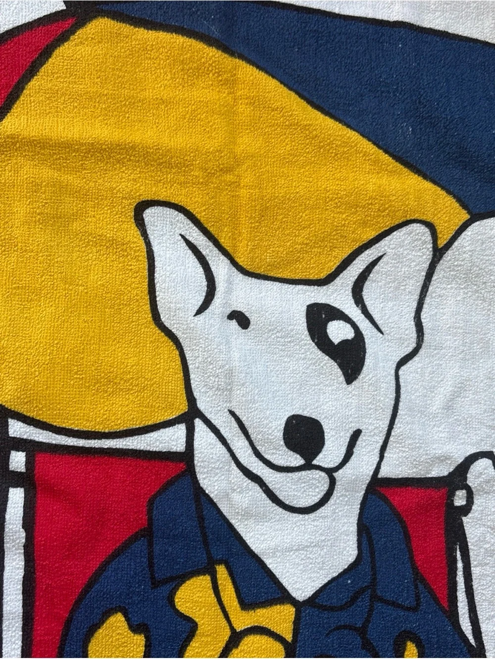 New rare 80s 1980 Bud Light Spuds Mackenzie Beach Towel vintage collectible